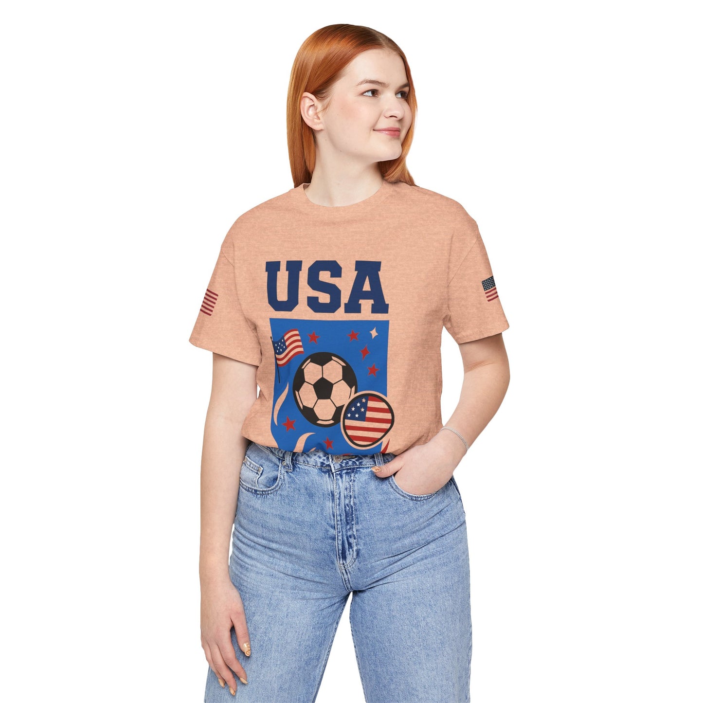 Casual Fashion T-Shirt - GO USA Team Tee, World Cup 2026 Limited Edition