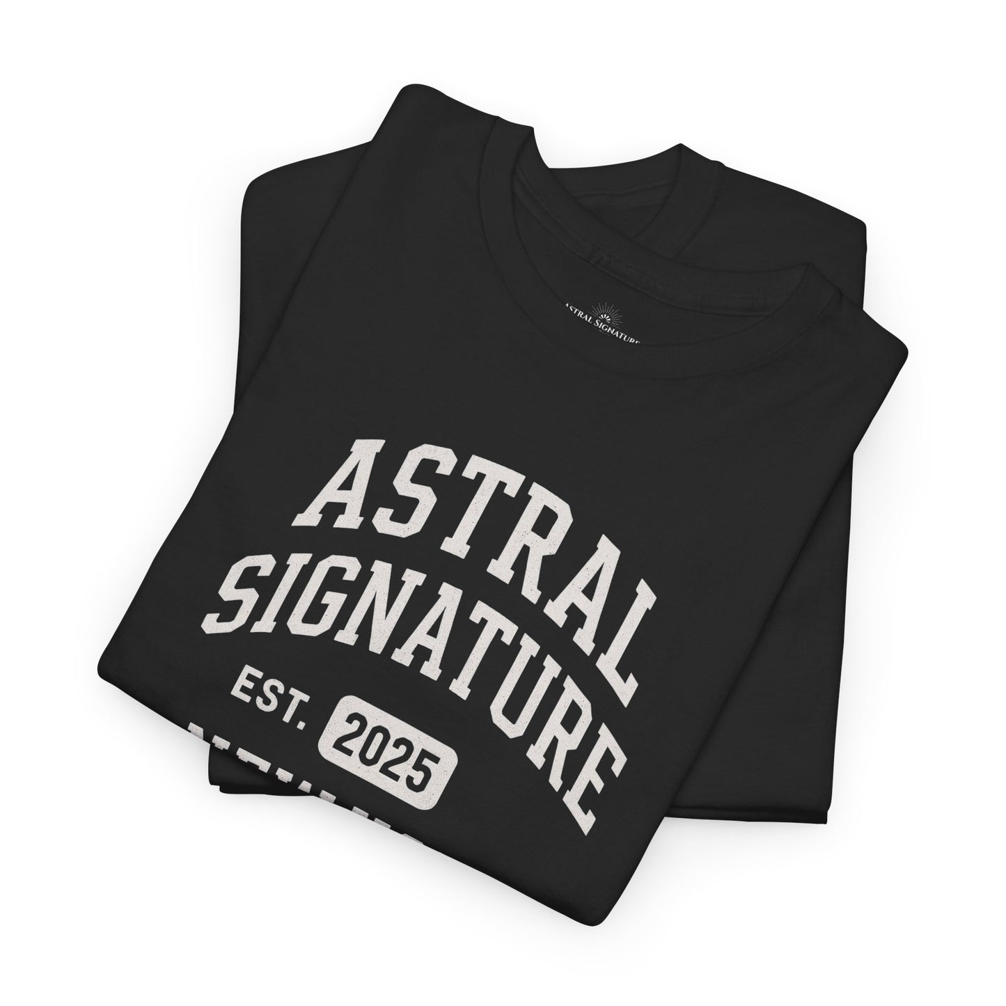 Astral Signature Tee Est. New York 2025, T-shirts in darker colors by Astral Signature