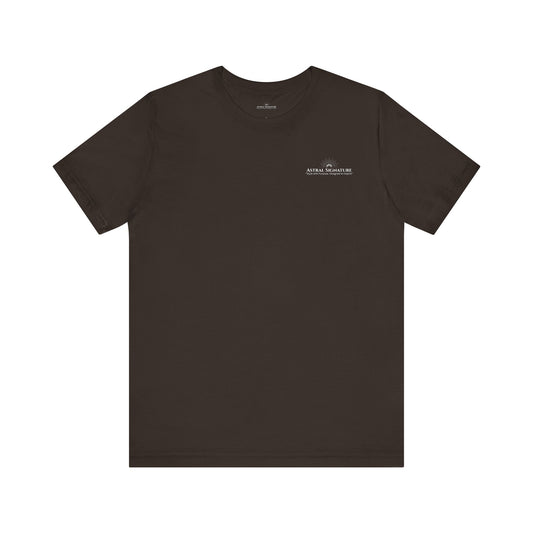 Astral Signature Tee, Unisex T-shirt in darker Colors, Gift for Friends, by Astral Signature