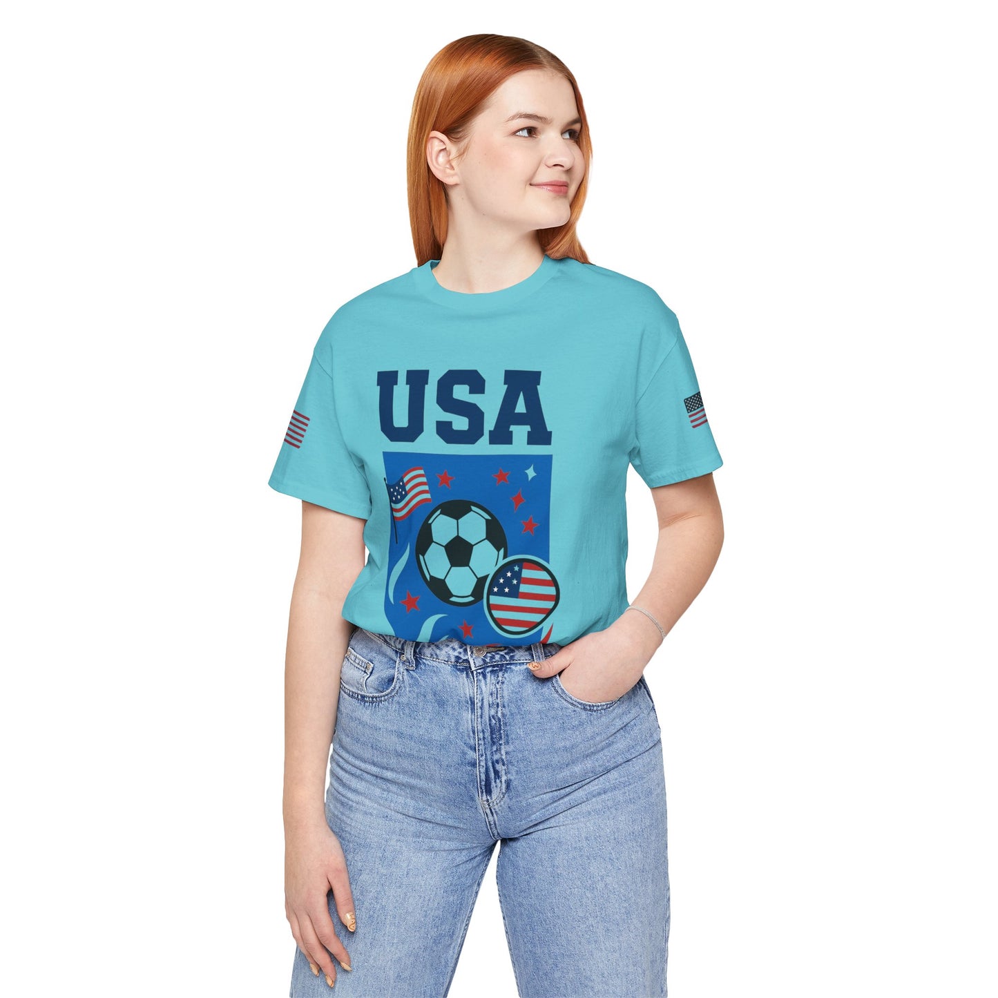 Casual Fashion T-Shirt - GO USA Team Tee, World Cup 2026 Limited Edition