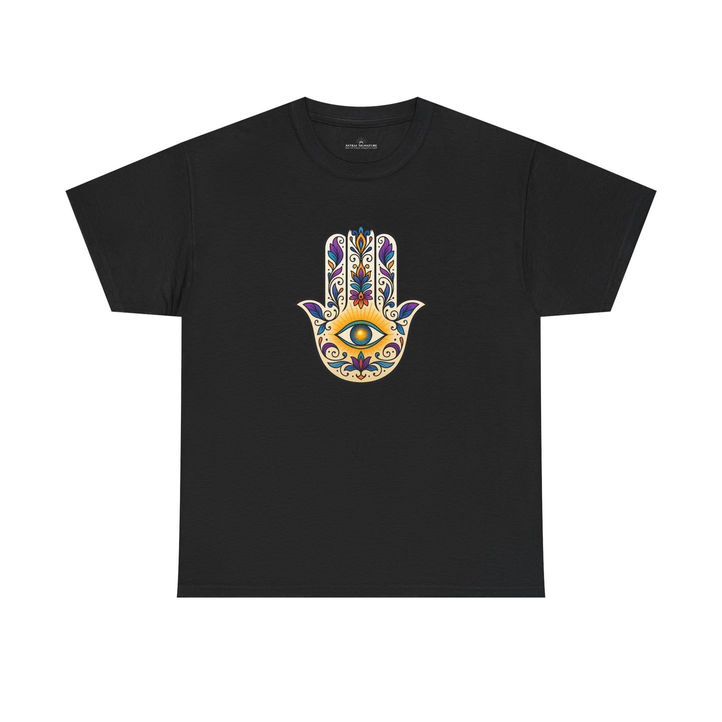 Hamsa Protective Symbol Tee - Astral Signature