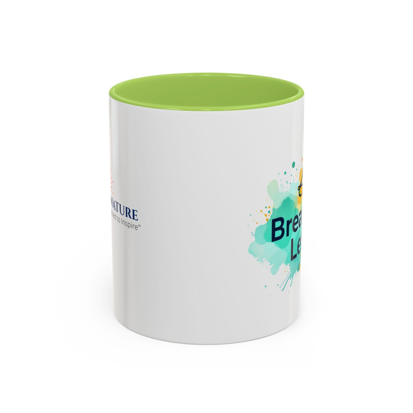 Breathe in and Let go Motivational and Inspirational Coffee Mug by Astral Signature