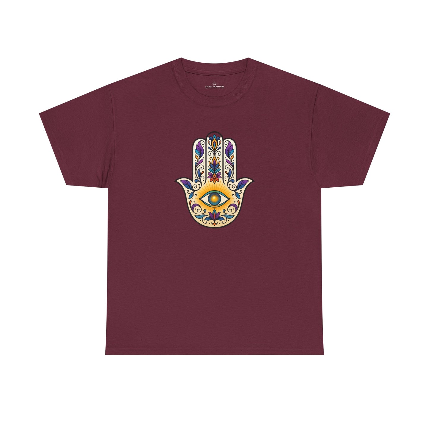 Hamsa Protective Symbol Tee - Astral Signature