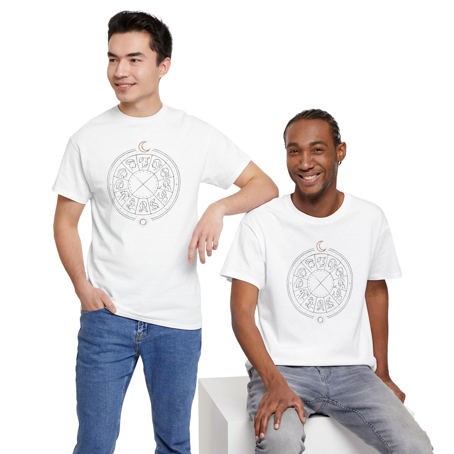 The Zodiac Tee - Unisex Jersey T-Shirt in lighter colors by Astral Signature