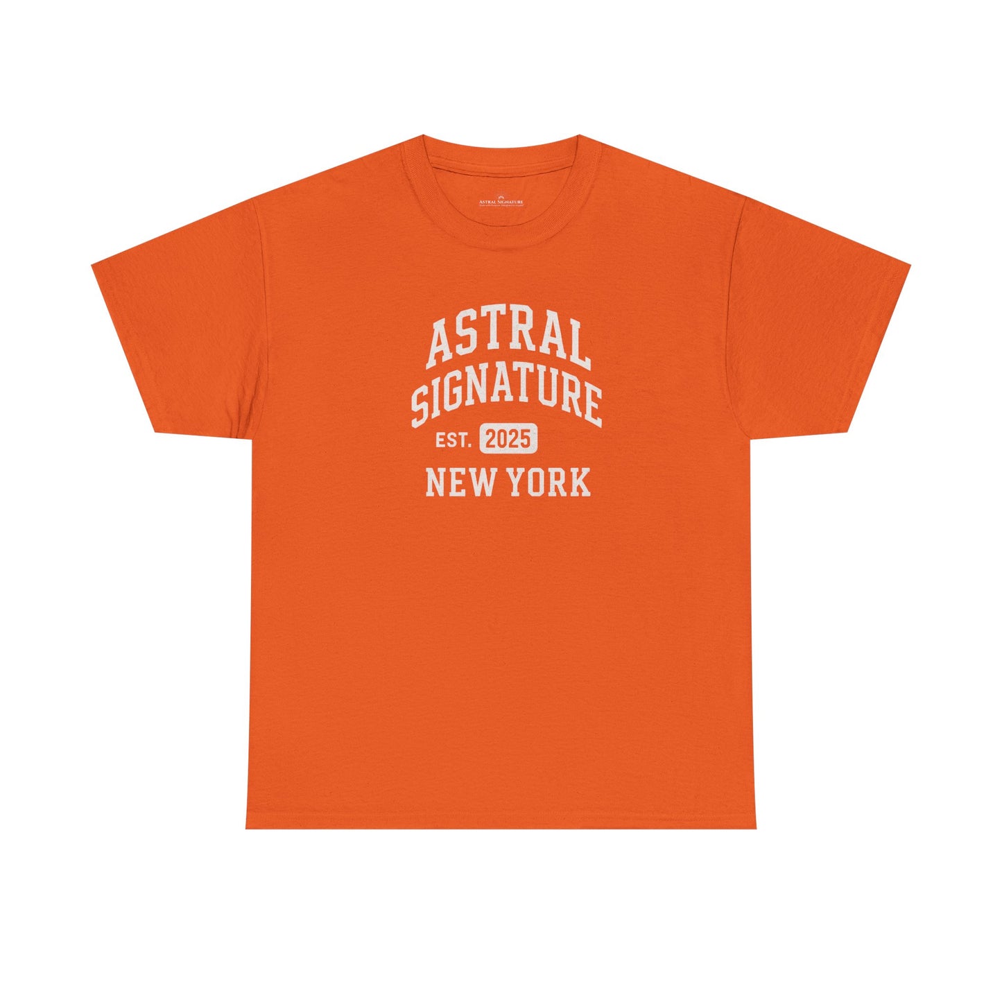 Astral Signature Tee Est. New York 2025, T-shirts in darker colors by Astral Signature