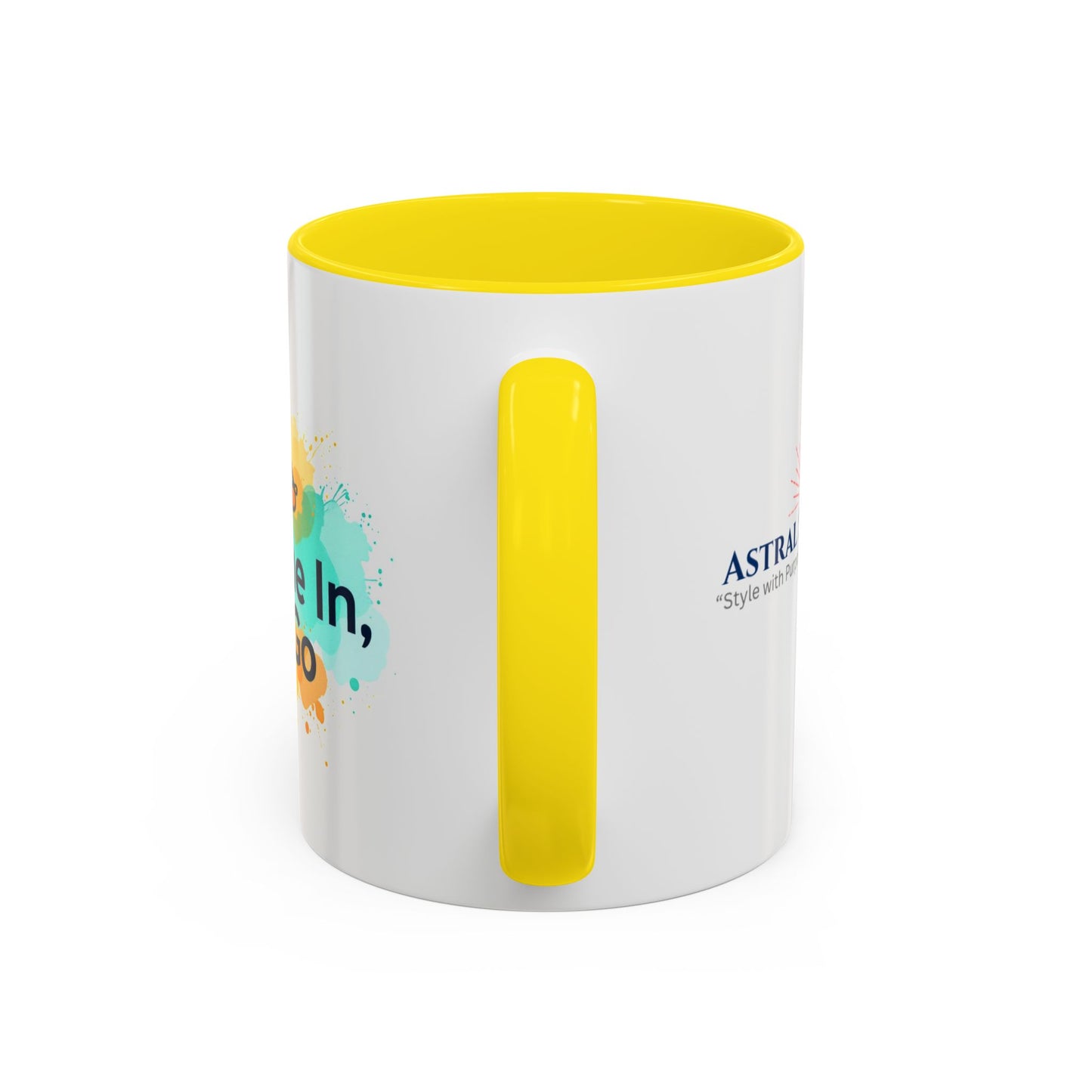 Breathe in and Let go Motivational and Inspirational Coffee Mug by Astral Signature