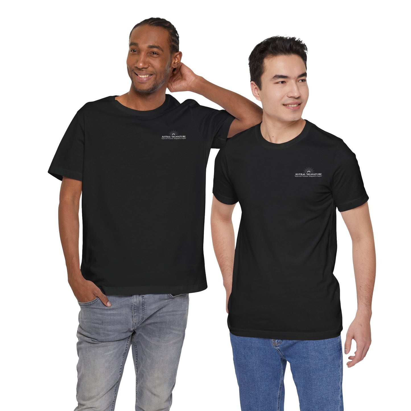 Astral Signature Tee, Unisex T-shirt in darker Colors, Gift for Friends, by Astral Signature