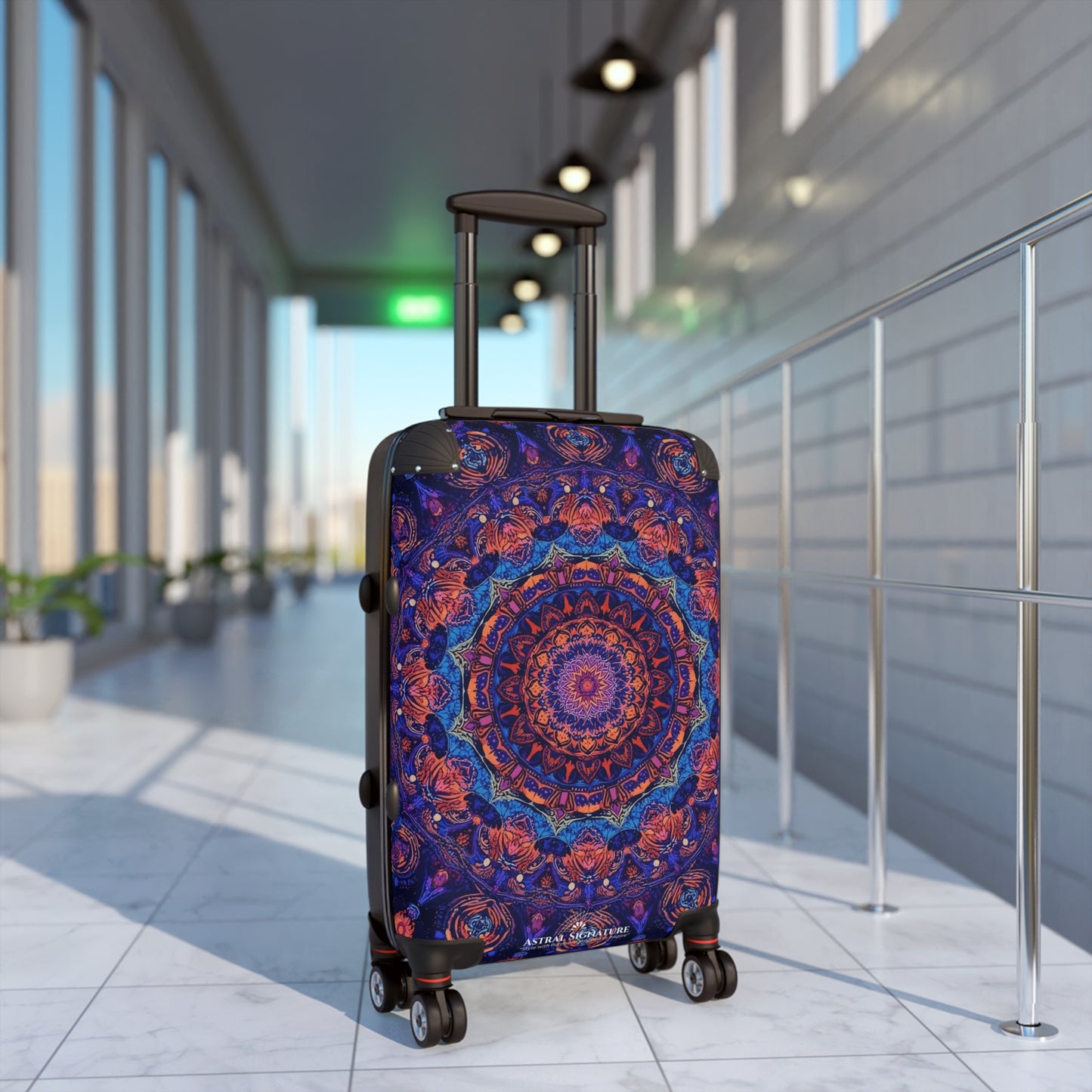 Astral Signature Purple Mandala Travel Suitcase