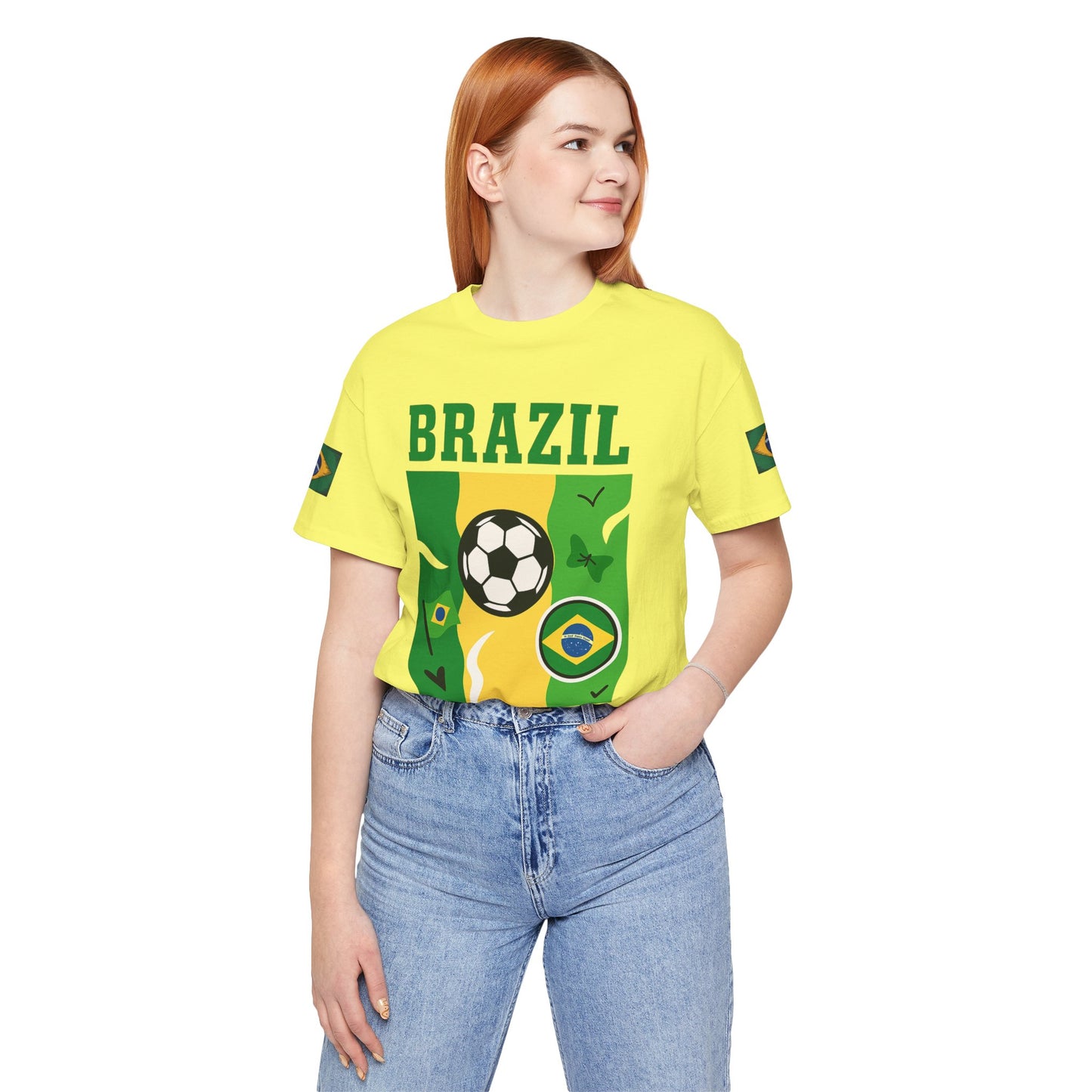 Casual Fashion T-Shirt - GO BRAZIL Team Tee - USA World Cup 2026 Limited Edition