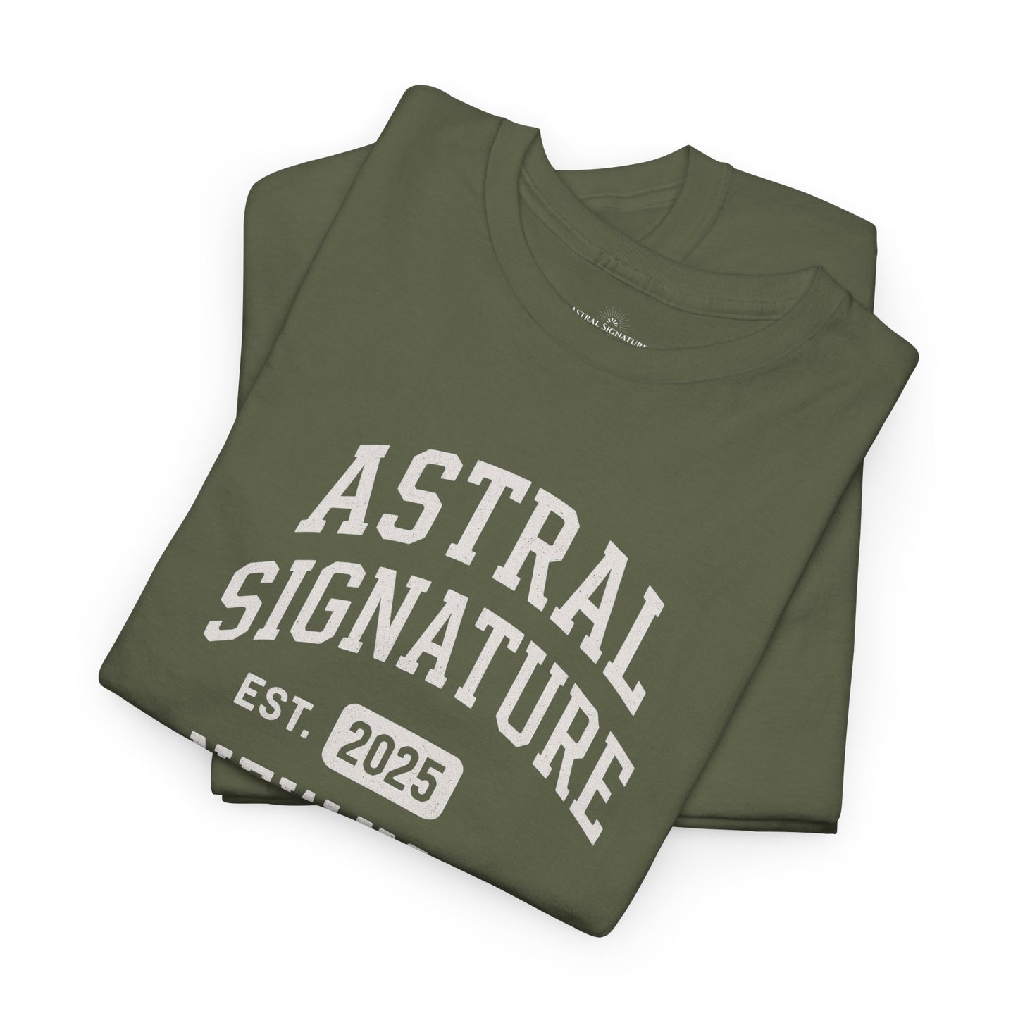 Astral Signature Tee Est. New York 2025, T-shirts in darker colors by Astral Signature