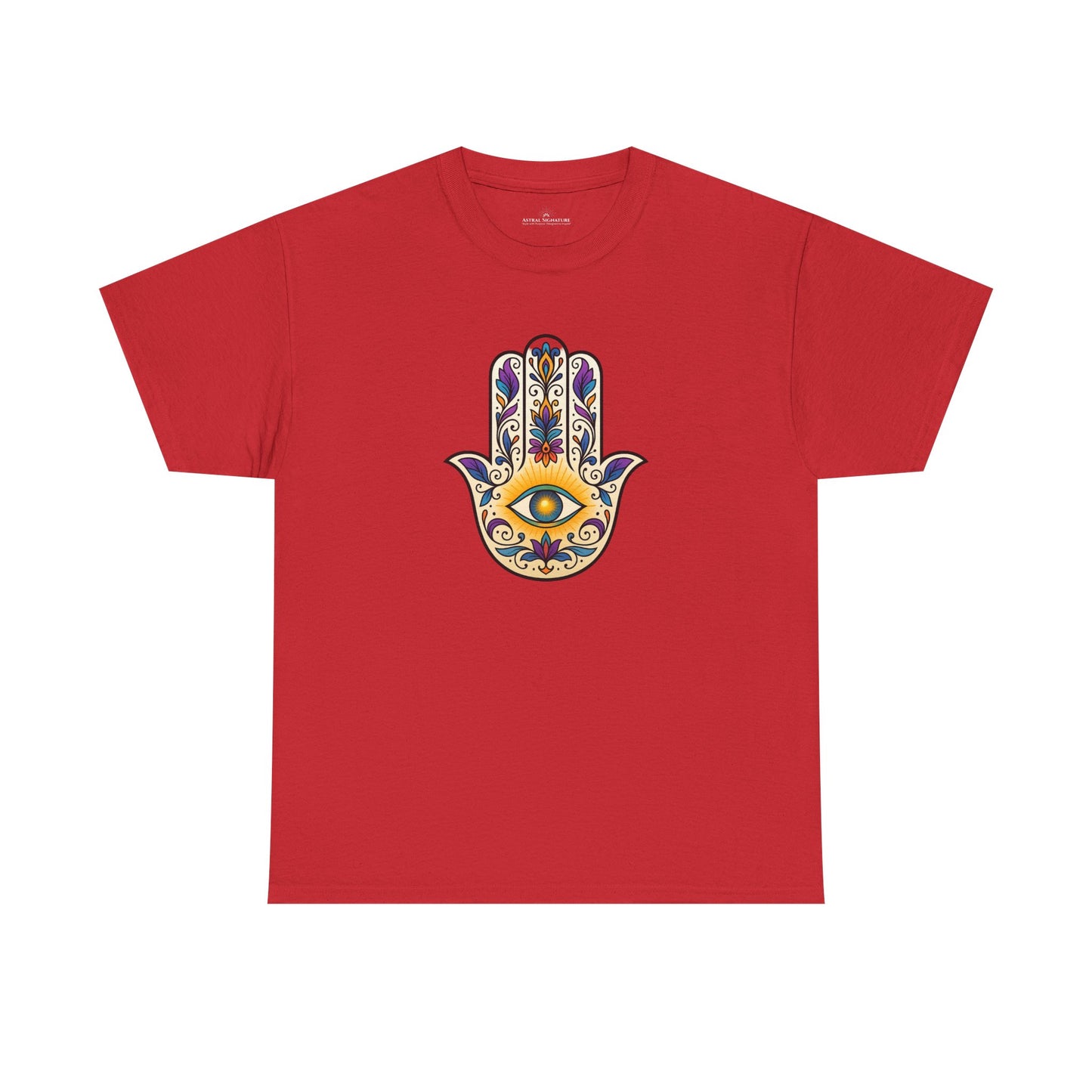 Hamsa Protective Symbol Tee - Astral Signature