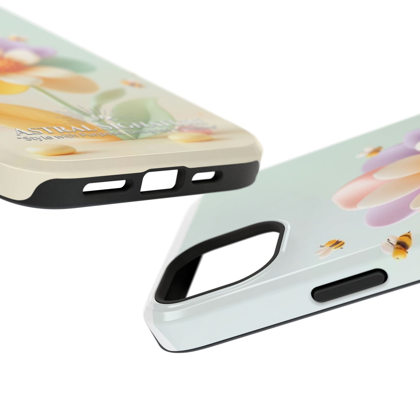 Phone Case Impact-Resistant, Calming 3D Flower Phone Case Impact-Resistant Case for Kids and Adults - Astral Signature