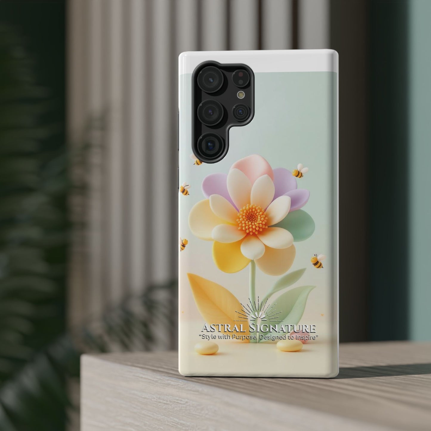 Phone Case Impact-Resistant, Calming 3D Flower Phone Case Impact-Resistant Case for Kids and Adults - Astral Signature