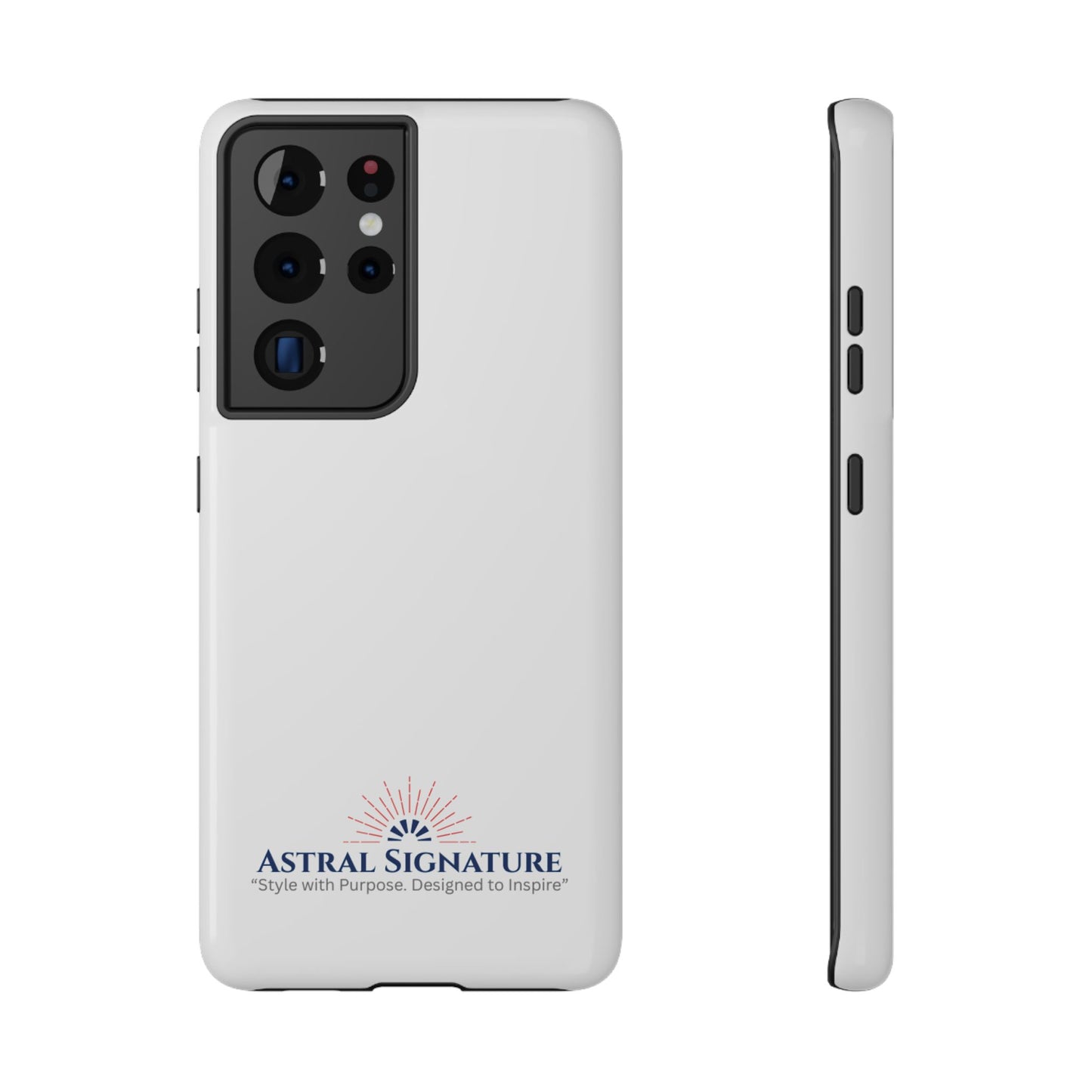 White Phone Case - Impact-Resistant White iPhone & Samsung Galaxy Case by Astral Signature
