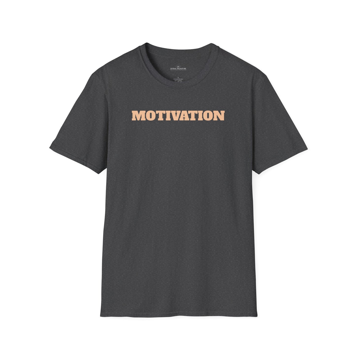 Motivation Tee, Essence Style Unisex Softstyle T-Shirt, White Label by Astral Signature
