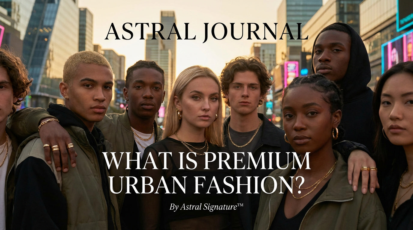 Premium urban fashion style showcasing modern streetwear aesthetic