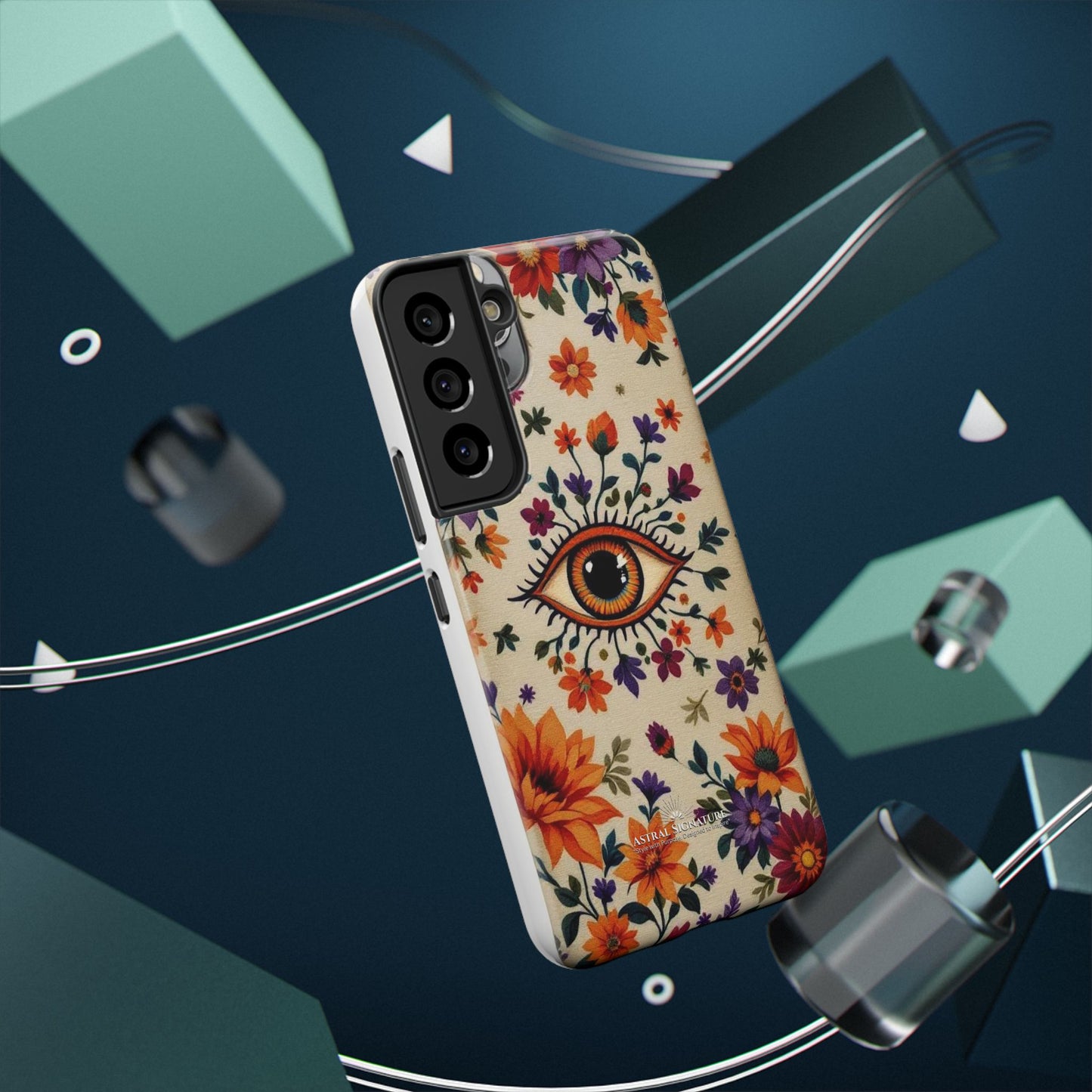 Phone Cases - Eye of God Symbol Impact-Resistant Case by Astral Signature