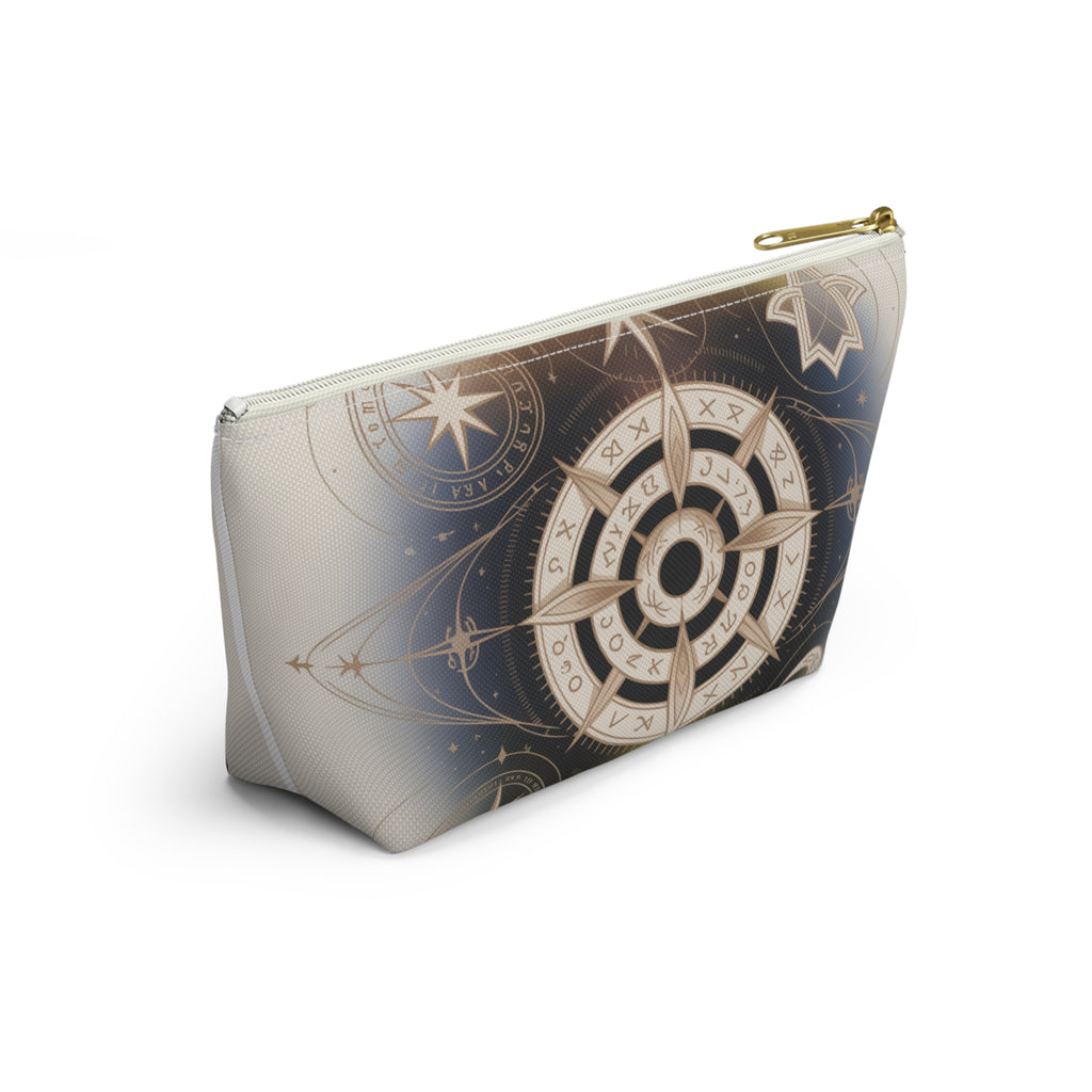 Magical Astrology Pouch, Cosmic Accessory Bag, Zodiac Travel Organizer, Horoscope Makeup Case, Celestial Gift