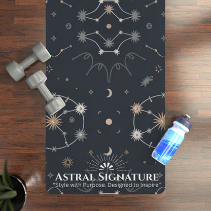 Yoga Mat Celestial Constellation - Stars & Moons - Perfect for Yoga Lovers by Astral Signature