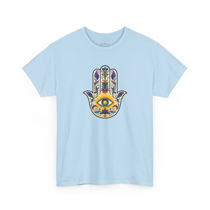 Camiseta com símbolo protetor Hamsa da Astral Signature - Astral Design