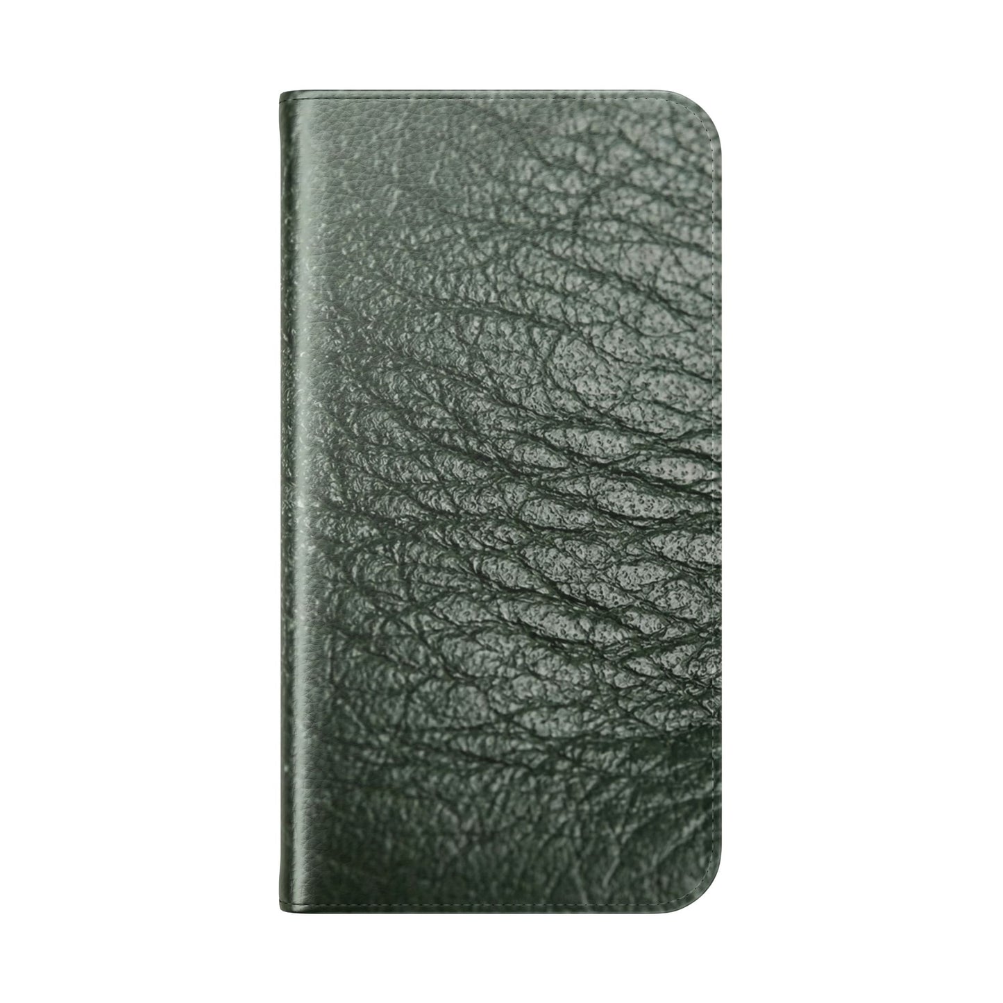 iPhone 16 Series  — Green Vintage Leather Flip Case | Astral Signature™ Edit