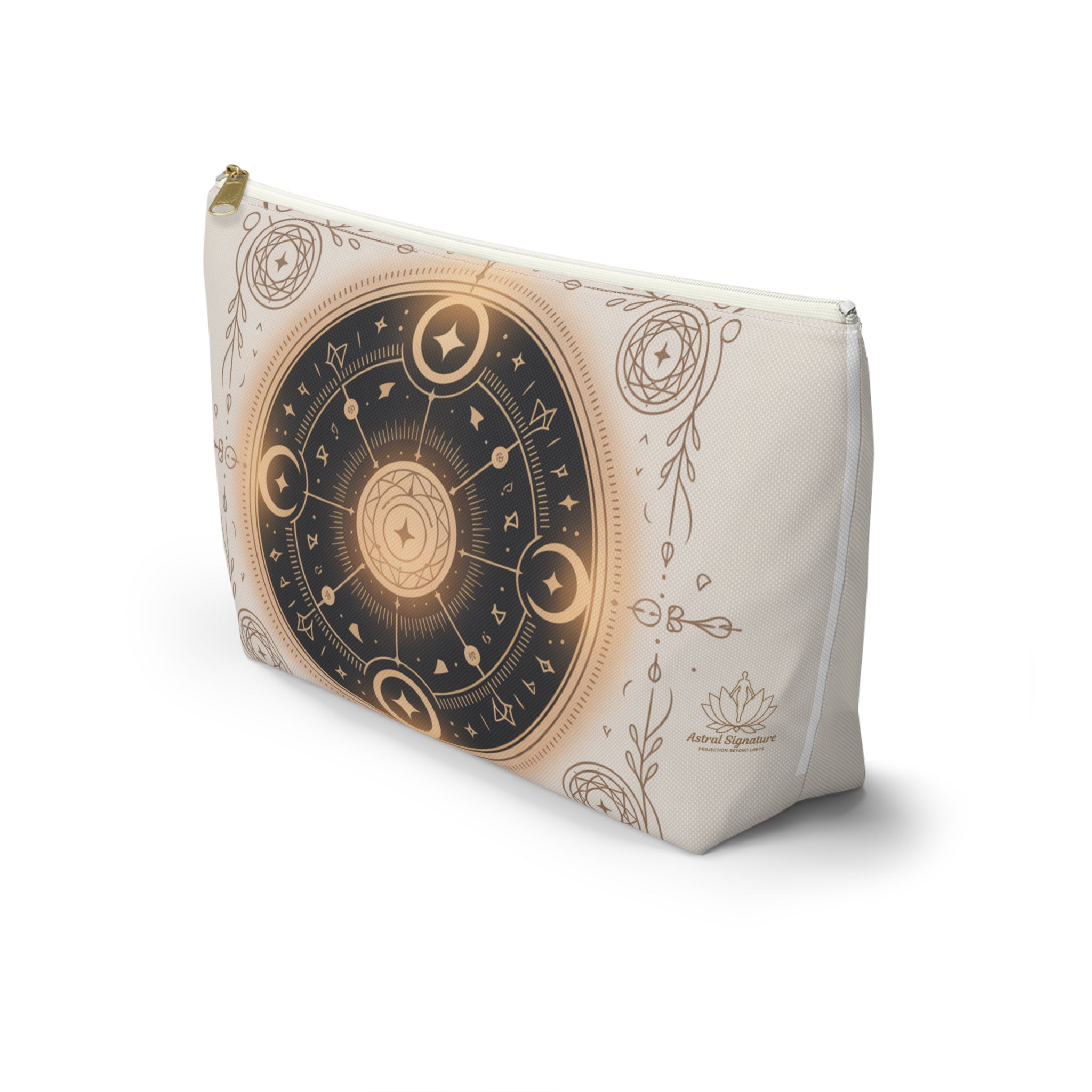 Magical Astrology Pouch, Cosmic Accessory Bag, Zodiac Travel Organizer, Horoscope Makeup Case, Celestial Gift