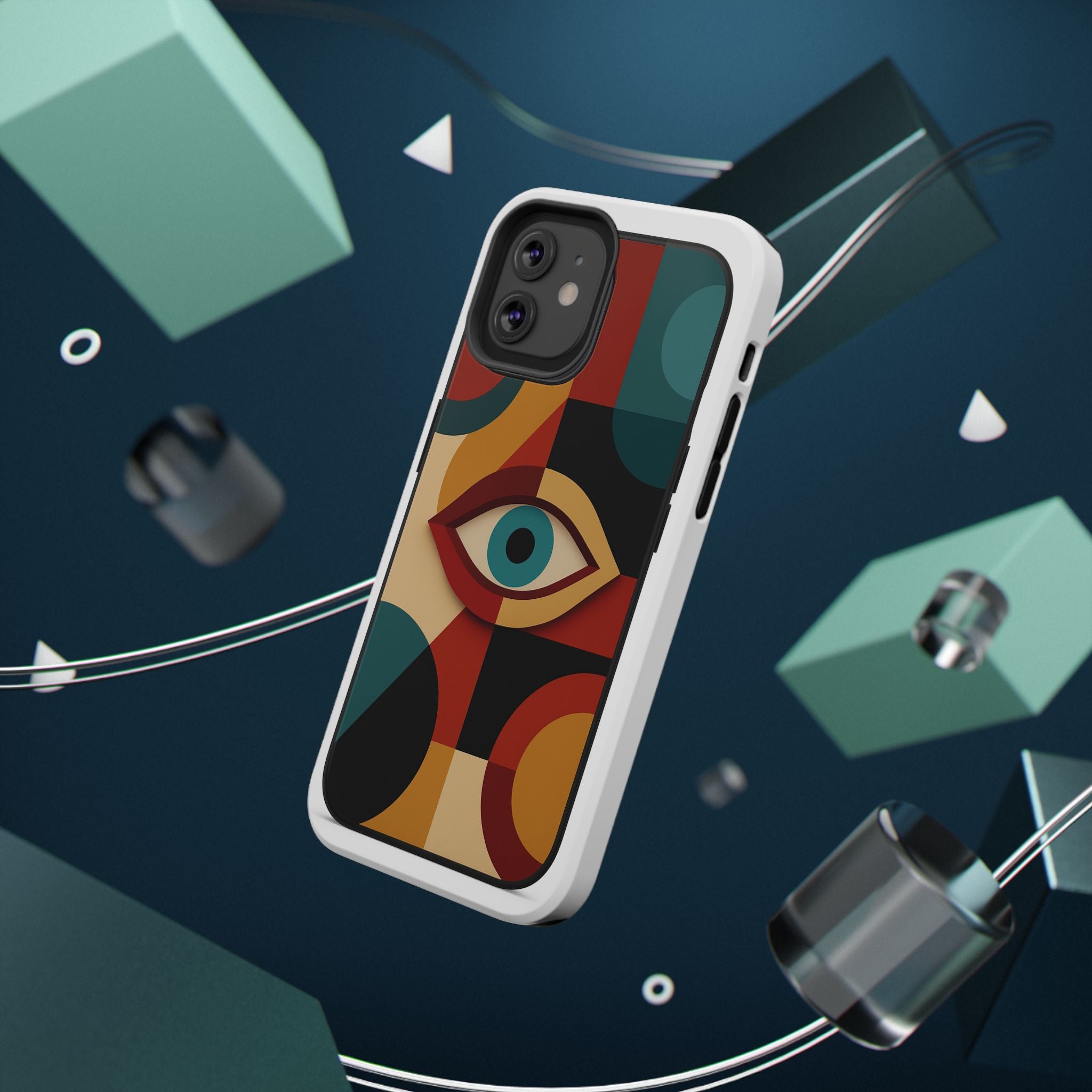 Vivid imagery of an Astral Signature Spiritual Symbol Phone Case on a bright background.