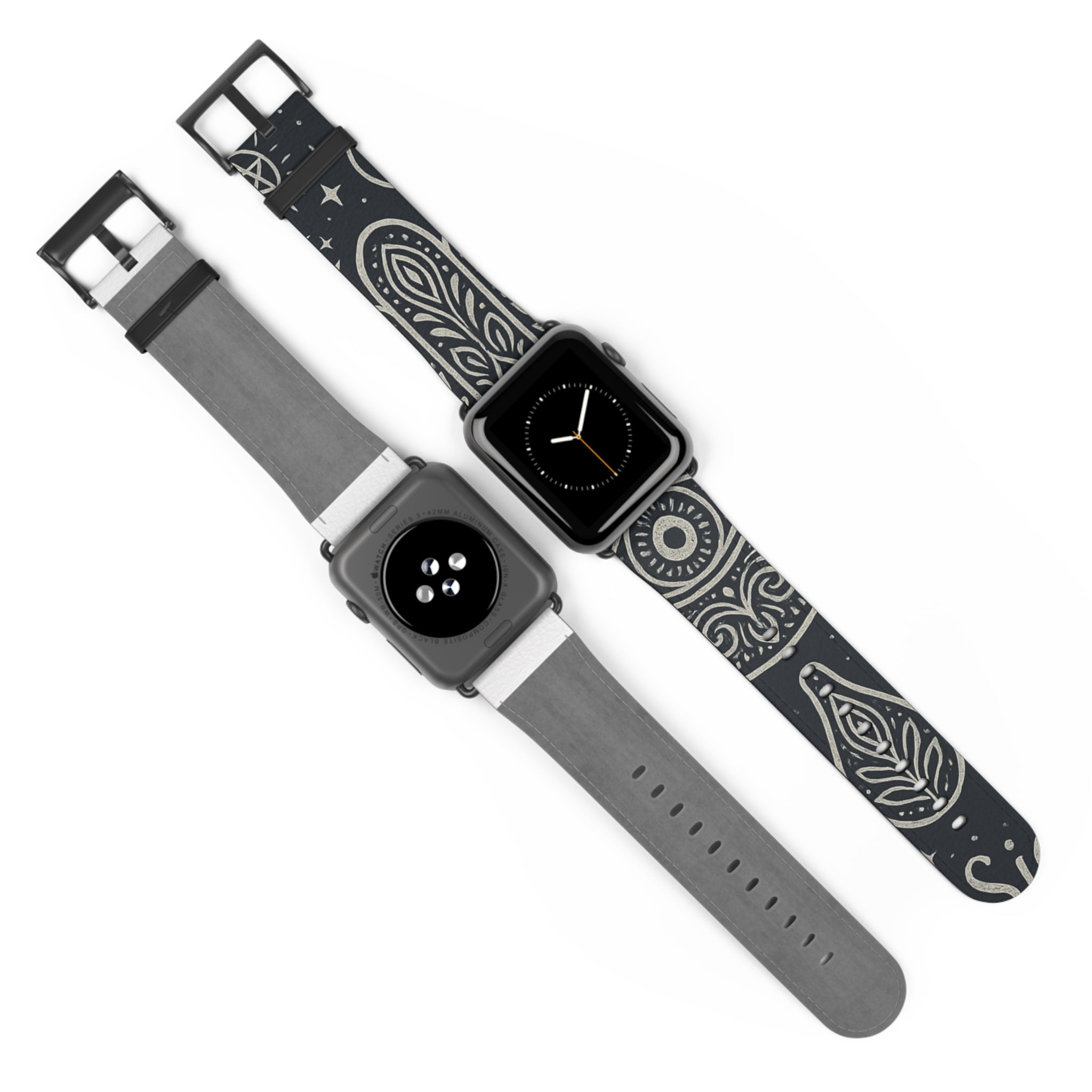 Watch Band - Astral Signature Bohemian Pattern, Ethnic Design, Unique Accessory