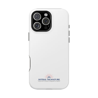 White Phone Case - Impact-Resistant White iPhone & Samsung Galaxy Case by Astral Signature