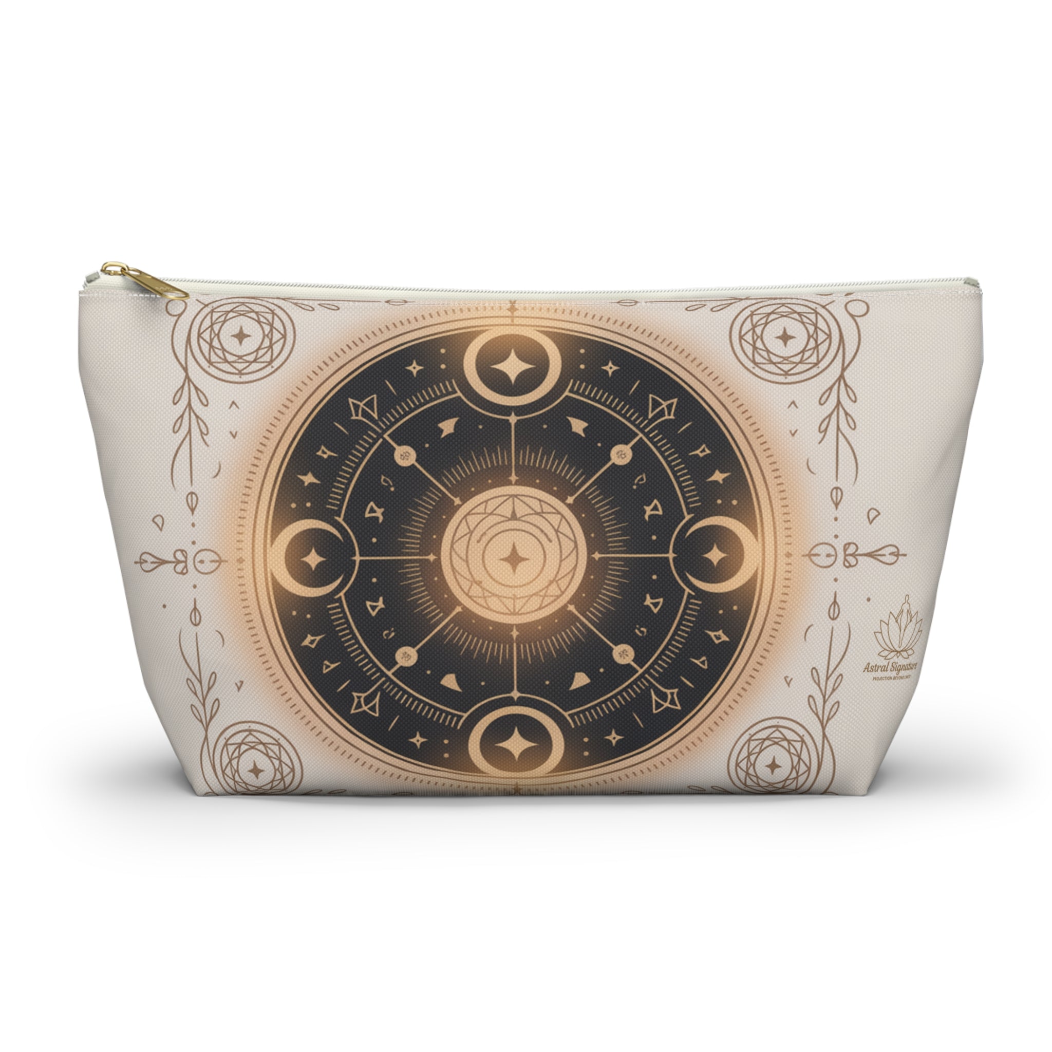 Magical Astrology Pouch, Cosmic Accessory Bag, Zodiac Travel Organizer, Horoscope Makeup Case, Celestial Gift