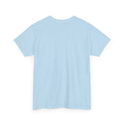 A close-up detail view of the stitching on the Giovanni Reni Floral Script Tee, 'Guerrera Rosa', showcasing its quality as a Women’s Relaxed Tee by Astral Signature.