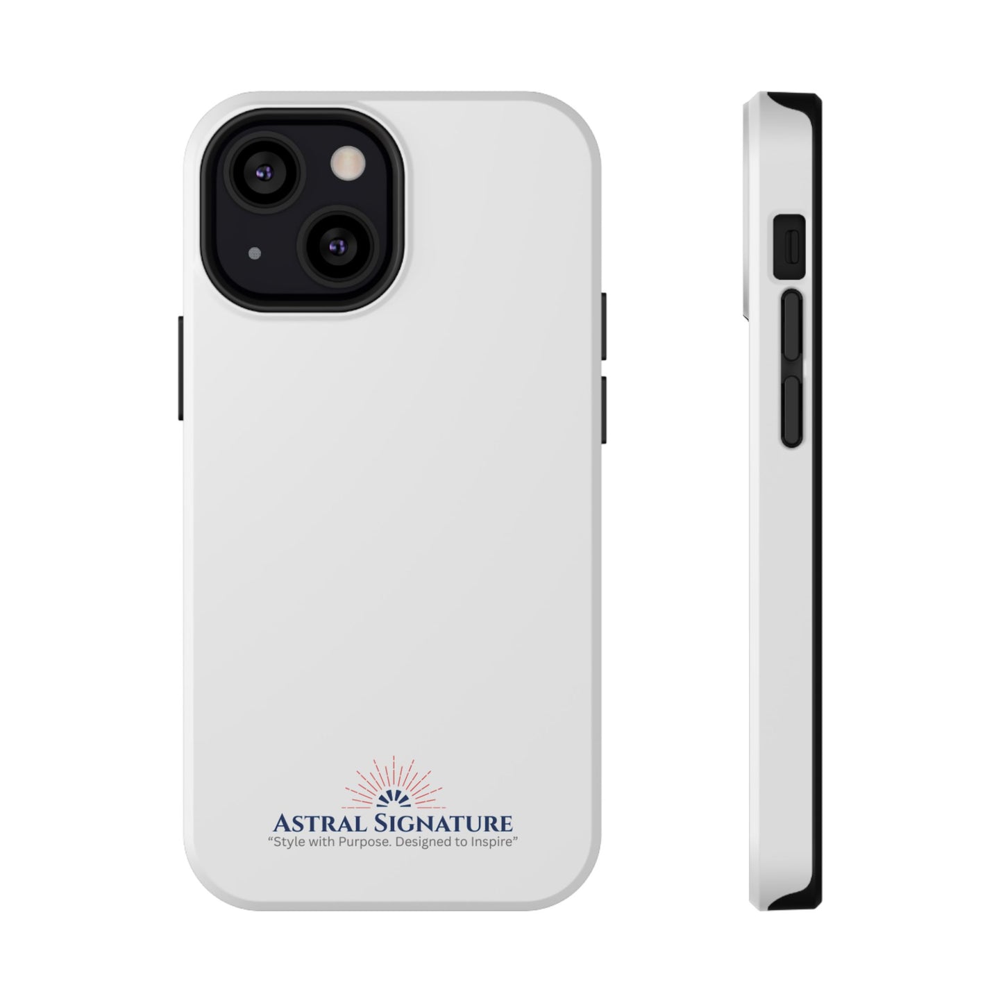 White Phone Case - Impact-Resistant White iPhone & Samsung Galaxy Case by Astral Signature