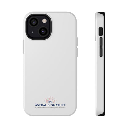 White Phone Case - Impact-Resistant White iPhone & Samsung Galaxy Case by Astral Signature