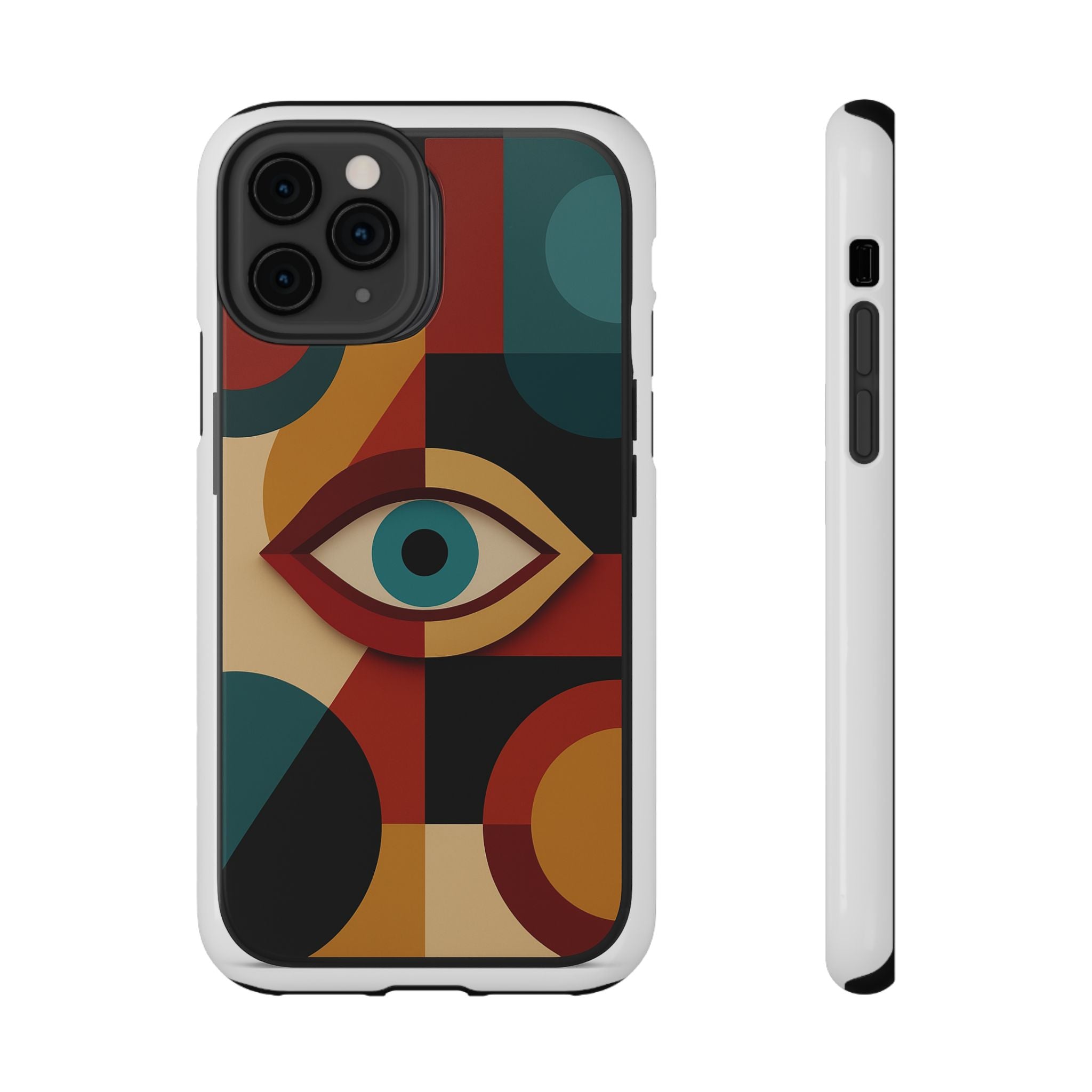 Multiple Astral Signature Spiritual Symbol Phone Cases with various designs and styles on display.