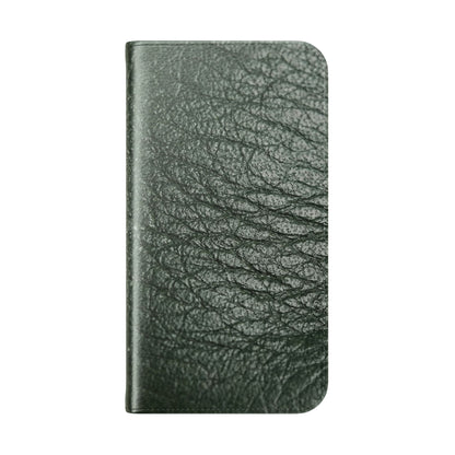 iPhone 16 Series  — Green Vintage Leather Flip Case | Astral Signature™ Edit