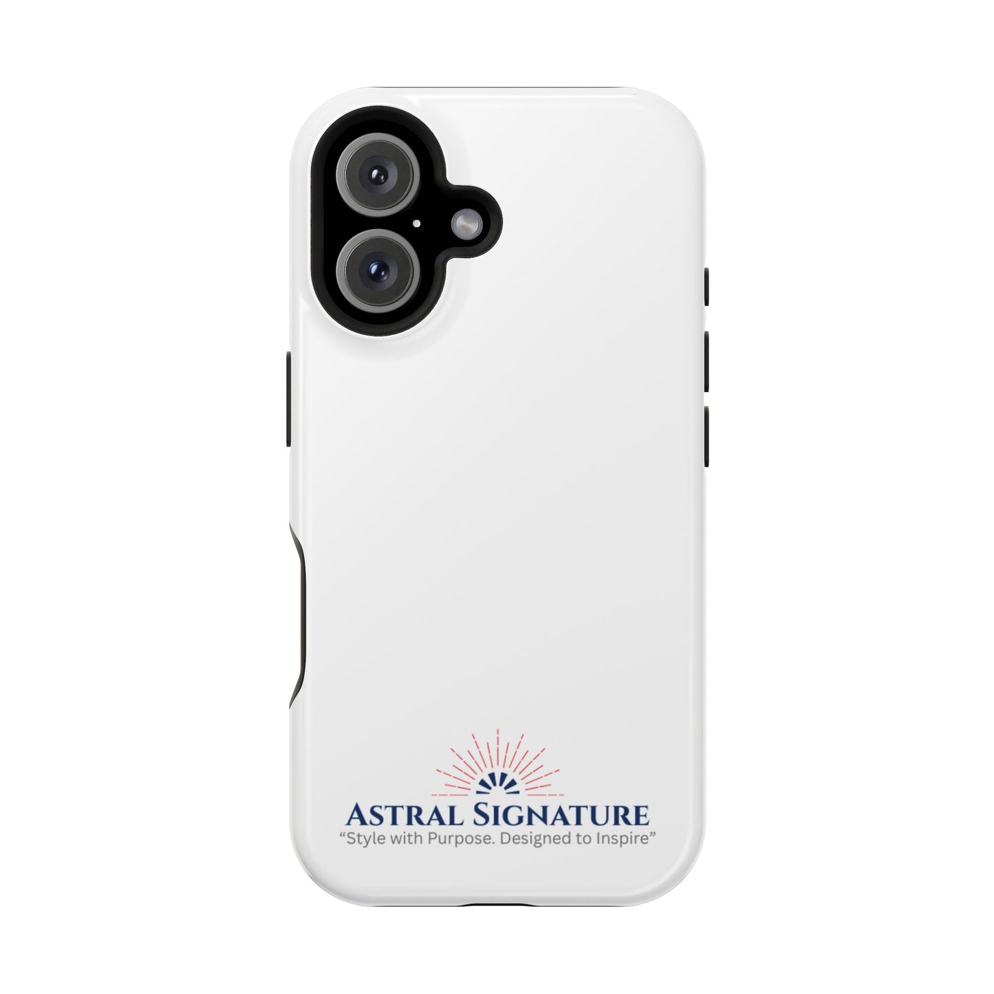 White Phone Case - Impact-Resistant White iPhone & Samsung Galaxy Case by Astral Signature