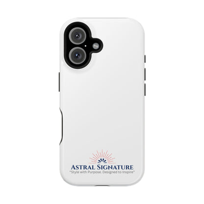 White Phone Case - Impact-Resistant White iPhone & Samsung Galaxy Case by Astral Signature