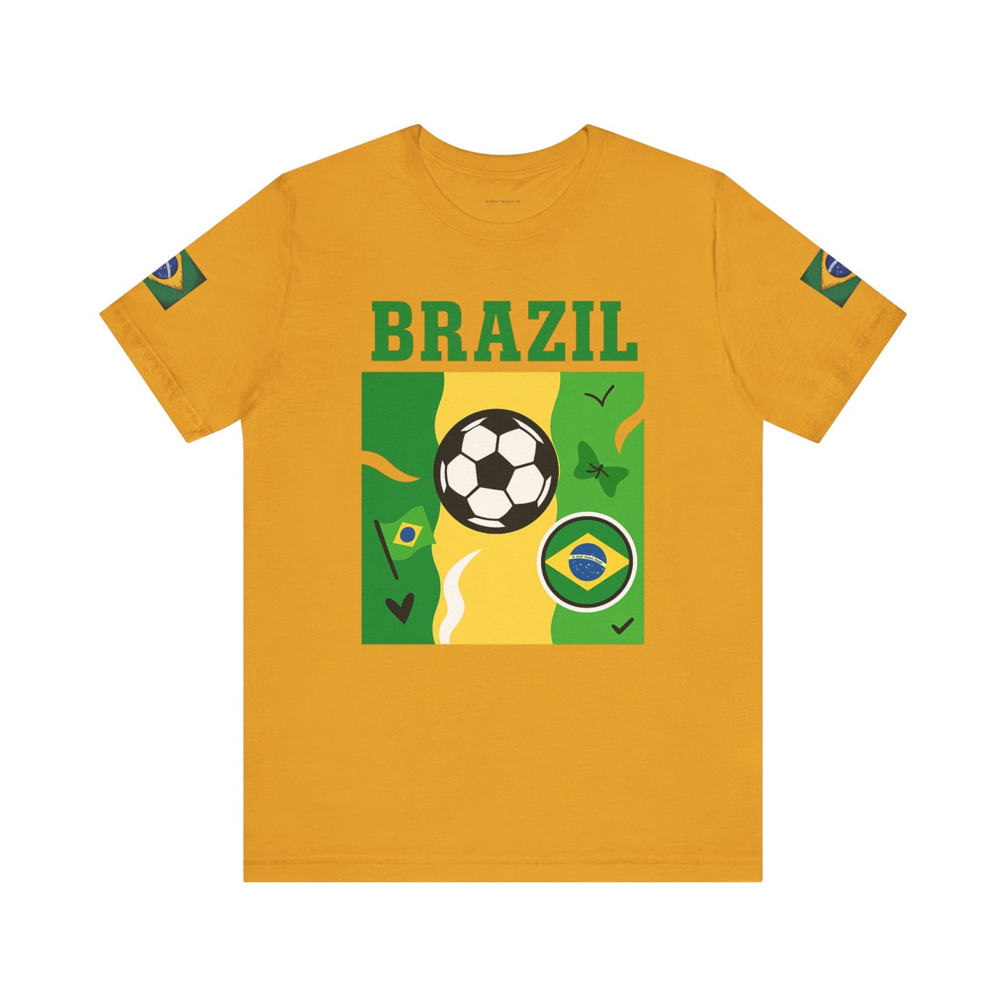 Casual Fashion T-Shirt - GO BRAZIL Team Tee - USA World Cup 2026 Limited Edition