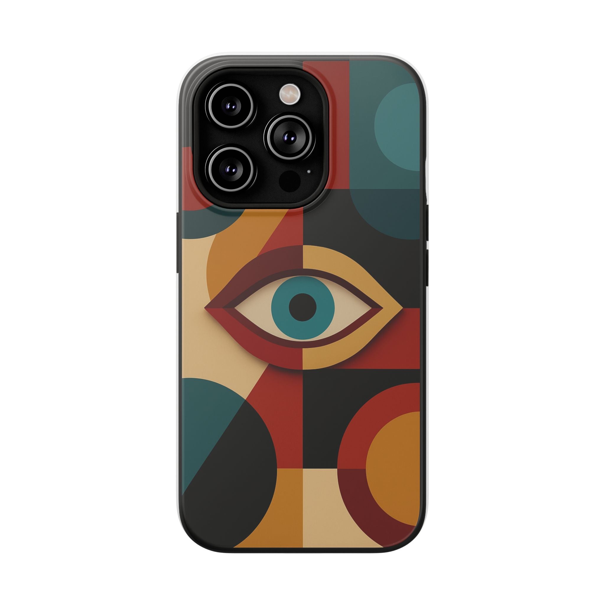 Close interaction with an Astral Signature Spiritual Symbol Phone Case in daily use.