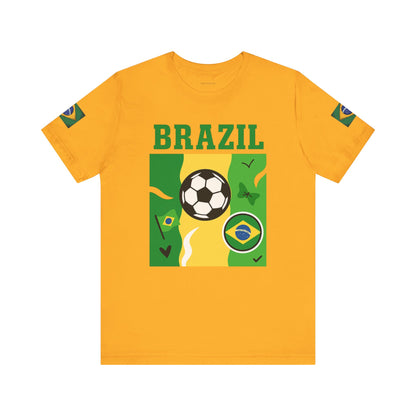 Casual Fashion T-Shirt - GO BRAZIL Team Tee - USA World Cup 2026 Limited Edition