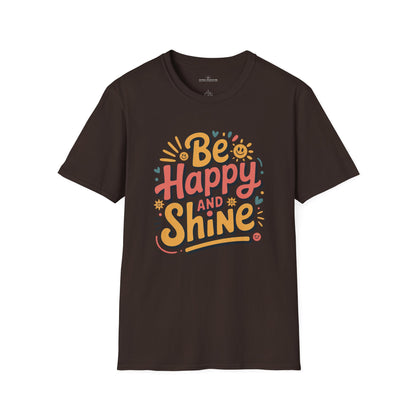 Be Happy and Shine Tee, T-Shirt  in darker colors by Astral Signature