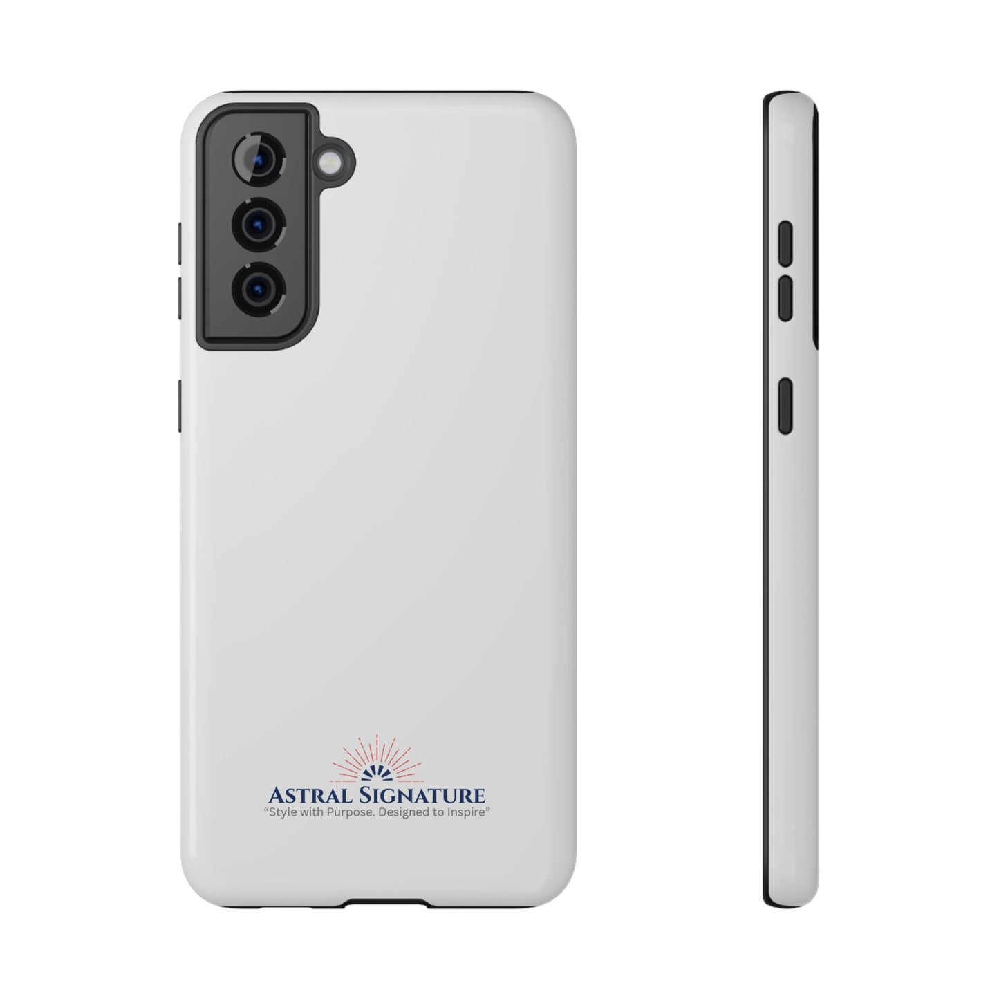 White Phone Case - Impact-Resistant White iPhone & Samsung Galaxy Case by Astral Signature