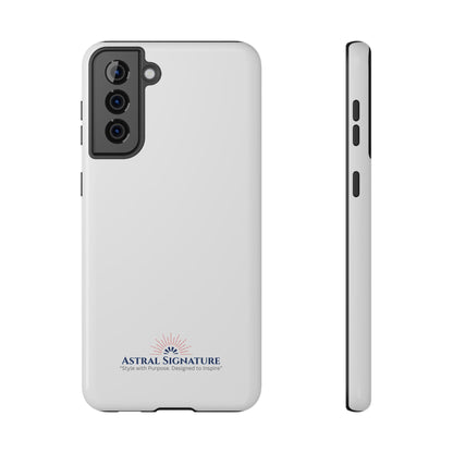 White Phone Case - Impact-Resistant White iPhone & Samsung Galaxy Case by Astral Signature