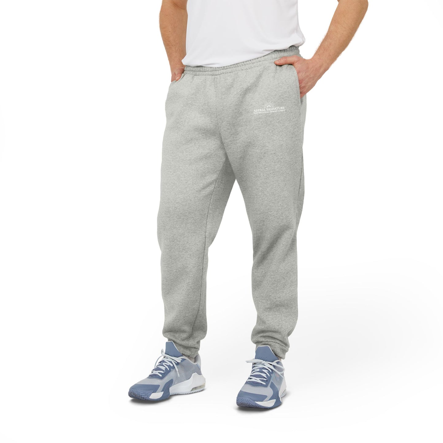 Adidas Astral Signature co-branded Fleece Joggers — Cozy Athletic Sweatpants with Logos