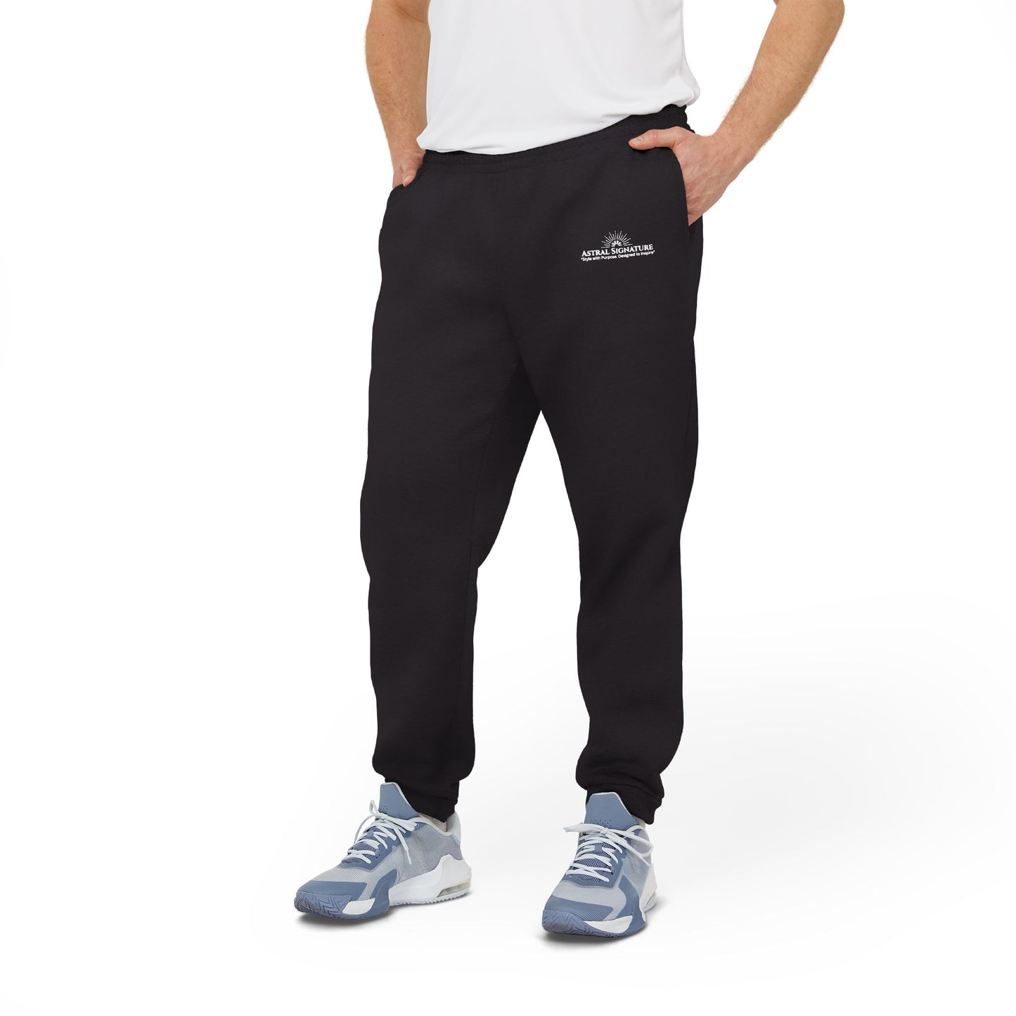 Adidas Astral Signature co-branded Fleece Joggers — Cozy Athletic Sweatpants with Logos