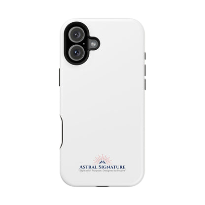 White Phone Case - Impact-Resistant White iPhone & Samsung Galaxy Case by Astral Signature