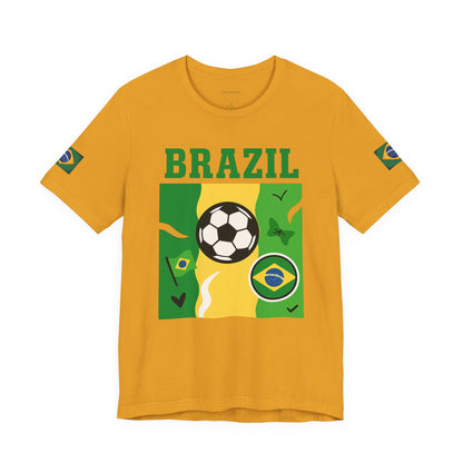 Casual Fashion T-Shirt - GO BRAZIL Team Tee - USA World Cup 2026 Limited Edition