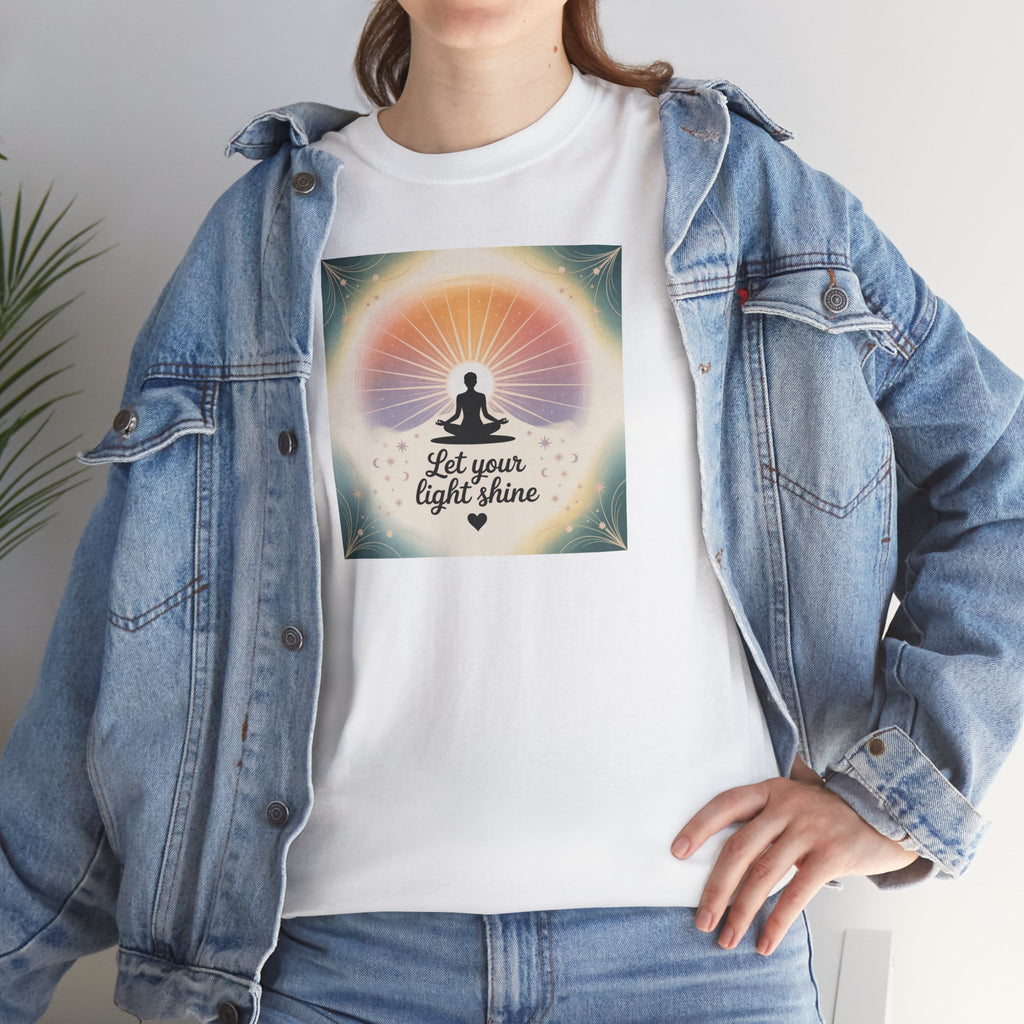 Motivational Unisex Tee: Let Your Light Shine Collection by Quetal Travel ASTRAL