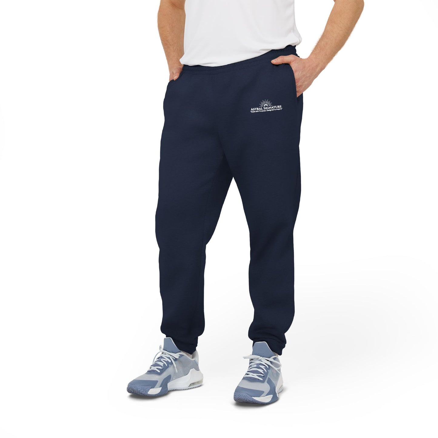 Adidas Astral Signature co-branded Fleece Joggers — Cozy Athletic Sweatpants with Logos