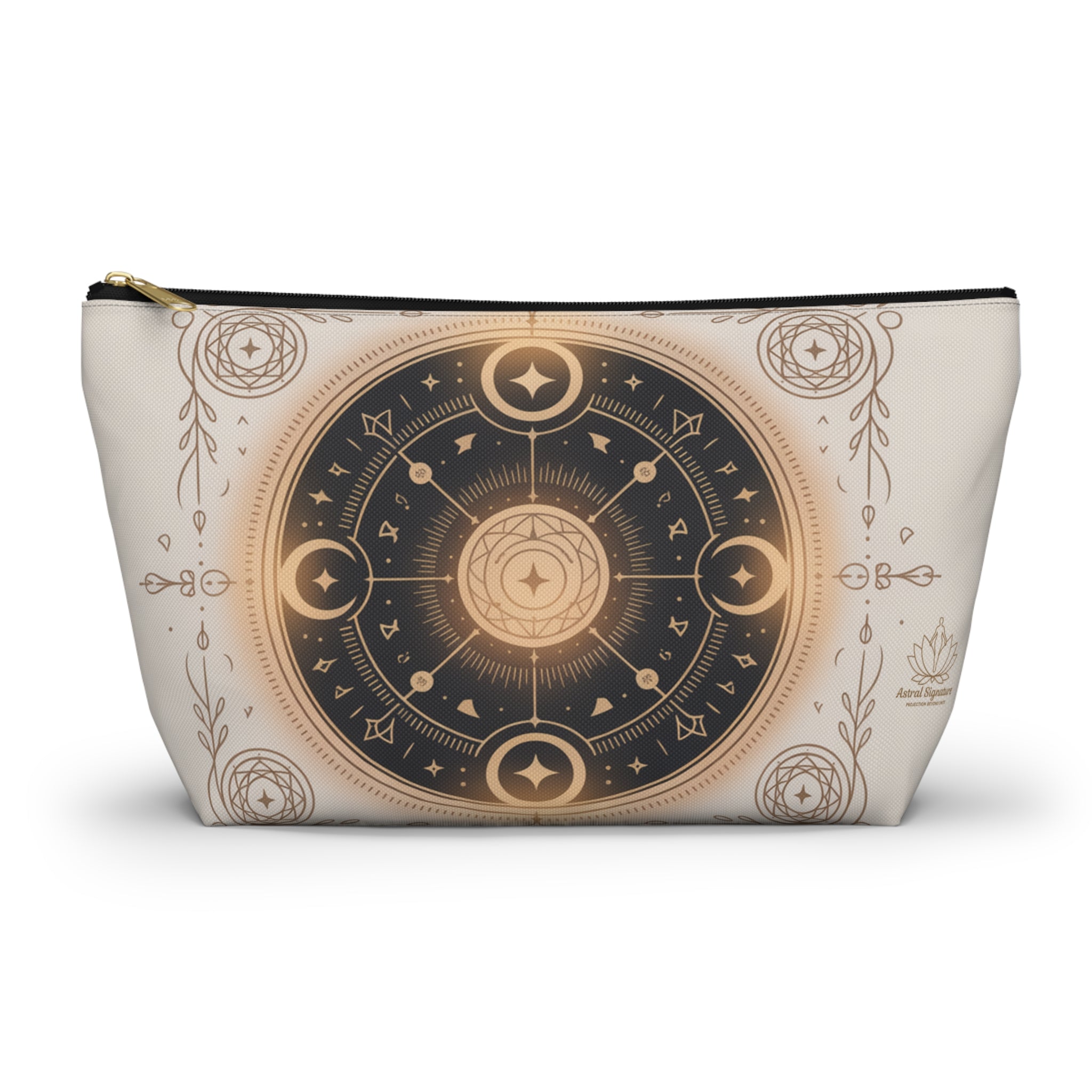 Magical Astrology Pouch, Cosmic Accessory Bag, Zodiac Travel Organizer, Horoscope Makeup Case, Celestial Gift